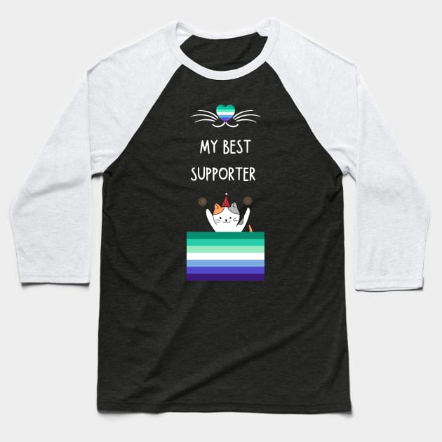 gay men Baseball T-Shirt by vaporgraphic